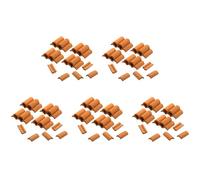 ISTOVO 125Pcs Mini Red Roof Tiles Model Building Set Miniature Tiles Figurine Landscaping DIY Fairy Garden Accessories B