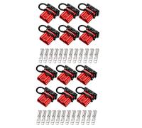 ISTOVO 12Sets 6-10 Gauge Battery Quick Connector 50A 12-36V Battery Quick Disconnect Wire Harness Plug Kit Battery Quick Plug A