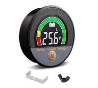 ISTOVO 12V 24V 48V 60V 84V Waterproof IP67 Battery Capacity Voltage Meter with Backlight LCD and Low-Voltage Alarm for Lithium