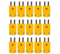ISTOVO 15Pcs RTD Circuits K Type Temperature Sensor Thermocouple Plugs Yellow