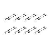 ISTOVO 16Pcs Drum Mallet Felt Percussion Mallets Timpani Sticks with Stainless Steel Handle,White