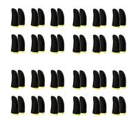 ISTOVO 18-Pin Carbon Fiber Finger Sleeves for Mobile Games Contact Screen Finger Sleeves (48 Pcs)