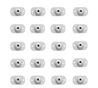 ISTOVO 20-Piece Set Stainless Steel Furniture Wheels - Self Adhesive, 360 Degree Swivel Universal Casters for Home