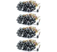 ISTOVO 200 Pcs 616E 4P4C RJ9 Female Telephone Connector Adapter W 4 Wires 8cm