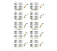 ISTOVO 200 Pcs Tuning Pin Nails and 200Pcs Rivets,with L-Shape Tuning Wrench