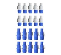 ISTOVO 20Pcs 3 PIN Male Powercon Connector Signal Input Jack for Stage Light for Beam Light Power