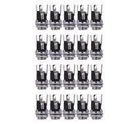 ISTOVO 20Pcs DC Power Supply Jack Socket Female Panel Mount Connector 5.5X2.1mm New
