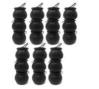 ISTOVO 24 Pack Plastic Black Witch Candy Bowls Cauldrons,Pot with Handle,for Halloween, Easter, 'S Day Party Favors