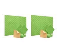 ISTOVO 24 Pack Soundproof Wall Panels,12X12X0.4in Self Adhesive Sound Absorbing Panels,for Recording Studio,Office,Green