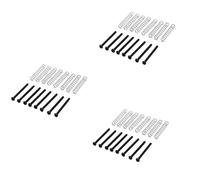 ISTOVO 24 Pcs M2.5X32MM Electric Guitar Humbucker Pickups Adjust Height Screw and Spring - Pitch 0.4mm - Black