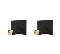 ISTOVO 24Pack Acoustic Panels with Self-Adhesive, 110.4Inch Sound Proof Foam Panels,Sound Panels High Density, Black