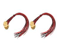 ISTOVO 24Pcs Piezo Pickup Transducer Prewired - 27mm Contact Microphone Trigger - Discs Elements for Acoustic Instrument