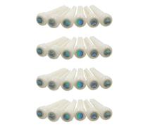 ISTOVO 24X Guitar Bone Bridge Pins with 5.3mm Position Abanlone Dot for Acoustic Guitar Parts Replacement