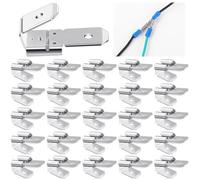 ISTOVO 25 Pcs Double Piggyback Spade Connectors,Female Male Quick Disconnect Piggyback Spade Crimp Terminals Assortment Kit