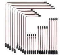 ISTOVO 25 Pcs JR Style Servo Extension Cable,Servo Cables,Male to Female JR Plug, RC Servo Extension Lead Wire for RC Car
