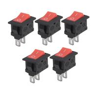 ISTOVO 25PCS on-Off KCD11 2Pin 2P Black Car Rocker Switch 3A 250V 6A 125V AC Button KCD1-11 10X15 10X15 KCD117