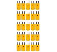 ISTOVO 25Pcs RTD Circuits K Type Temperature Sensor Thermocouple Plugs Yellow