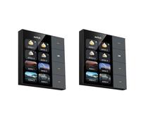 ISTOVO 2pc 3.5Inch Smart Wall Switch Touch Screen 4 Groups Switch 8-Way Scene Radar Sensor Dimming Switch Curtain Tuya Zigbee A