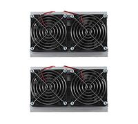 ISTOVO 2pcs 200 x 118 x 95mm 120W Thermoelectric Peltier Refrigeration Semiconductor Cooling System Kit Double Fan