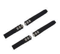 ISTOVO 2Pcs 20mm Silicone Strap Watch Band for Chronoscaph Autoscaph 21 Band, Black