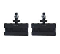 ISTOVO 2Pcs 250-201 Quick Change Tool Holder Turning and Facing Tool Holder for Lathe Cutter Cutting Tool Bits