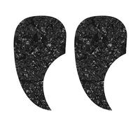 ISTOVO 2Pcs Acoustic Guitar Pickguard Self-Adhesive Pick Guard Plate Comma Shape for Classical Acoustic Guitar Part,