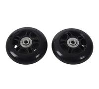 ISTOVO 2set 64X18mm Luggage Suitcase/Inline Outdoor Skate Replacement Wheels Black