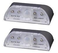 ISTOVO 2X 4 Led Auto Pir Infrared Wireless Door Keyhole Motion Sensor Light Lamp