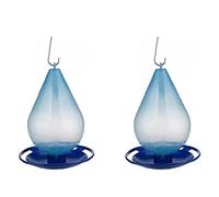 ISTOVO 2X Automatic Bird Water Feeder Water Droplet Shaped Bird Waterer Easy Hanging Bird Feeder with Hook Bird Water Dispenser