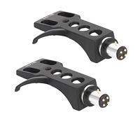 ISTOVO 2X Black Turntable Headshell for for Other Turntables 4 Pin Contacts Fit Phono Turntables Headshell