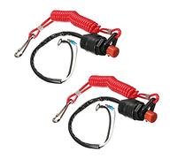 ISTOVO 2X Boat Motor Emergency Kill Stop Switch for/Outboard Stop Kill Switch Cut Off Switches