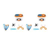 ISTOVO 2X Bug Viewer Outdoor Insect Box Magnifier Observer Kit Insect Catcher Cage Kids Science Nature Exploration Tools