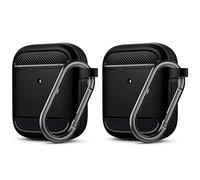 ISTOVO 2X Carbon Fiber Pattern Earphone Caseprotector for Case Cover for 1/2 [Visible LED Light]