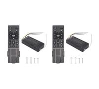 ISTOVO 2X Ceiling Fan Remote Control Kit with 6 Speed Settings, Replacement Ceiling Fan Remote, Dimming Controls, 110-265V