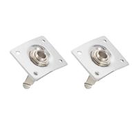 ISTOVO 2X Chrome Plate Space E-Output Socket for Electric Guitar