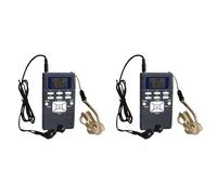 ISTOVO 2X Digital Fm Radio Mini Speaker Portable Receiver Display Single Band Music Player Led Display Silver Gray