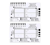 ISTOVO 2X ECG 7 Step Ruler, ECG 7 Step Ruler for ECG/EKG Interpretation, Rapid and Quick Cardiac Analysis and Measurement Tool