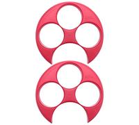 ISTOVO 2X Food Control Meal Measure Plate Diet Portion Weight Loss Healthy Eating Slim New, Red