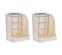 ISTOVO 2X Grass Frame Hay Feeder Manger Rack for Guinea Fixed Flip-Up Holder Grass Basket Small Pet