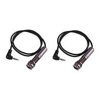 ISTOVO 2X Guitar Pickup Cable Piezo Cable End Pin Jack Guitar Adapter Stereo Instrument Cable