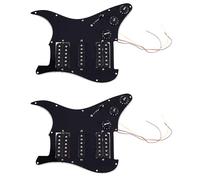 ISTOVO 2X Loaded Prewired Electric Guitar Pickguard 11 Hole Pickups Pre Wired Single-Coil Humbucker Magnet Pickups