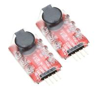 ISTOVO 2X Loud Hailer Lipo Battery Voltage Alarm Display Checker 2-3S LED Display for RC Helicopter Quadcopter Car Battery