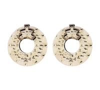 ISTOVO 2X Notes Musical Instruments Easy to Carry Educational Chord Wheel Wooden Melody Tool Songwriters Guitar for Musicians