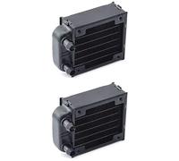 ISTOVO 2X PC Water Cooling Aluminum Radiator Multi-Channels 60mm for Computer LED Beauty Apparatus