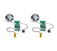 ISTOVO 2X Programmable Sound Recorder Module - DIY Music Voice Recording Module Chip with Speaker, Can Recording Sound Music