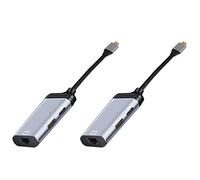 ISTOVO 2X Type-C to Gigabit Ethernet Rj45 Lan PD Charging USB C Data Port Converter Adapter for TV S20