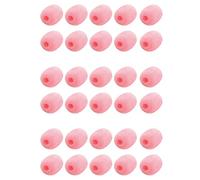 ISTOVO 30 Pack Lapel Headset Microphone Windscreen, Microphone Sponge Foam Cover Mini Size Lavalier Microphone Windscreen Pink