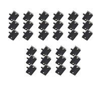ISTOVO 30Pcs Door Led Switch for Closet Light,Normally Closed Cabinet Electrical Lamp Switches,for Closet Pantry Cabinet Black