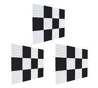 ISTOVO 36 Pcs Acoustic Foam Board,Sound Insulation Sound Wedges Sound Insulation Pad,for Studio Ceiling Game Room,2.5X30X30cm