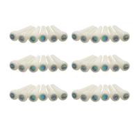ISTOVO 36X Guitar Bone Bridge Pins with 5.3mm Position Abanlone Dot for Acoustic Guitar Parts Replacement